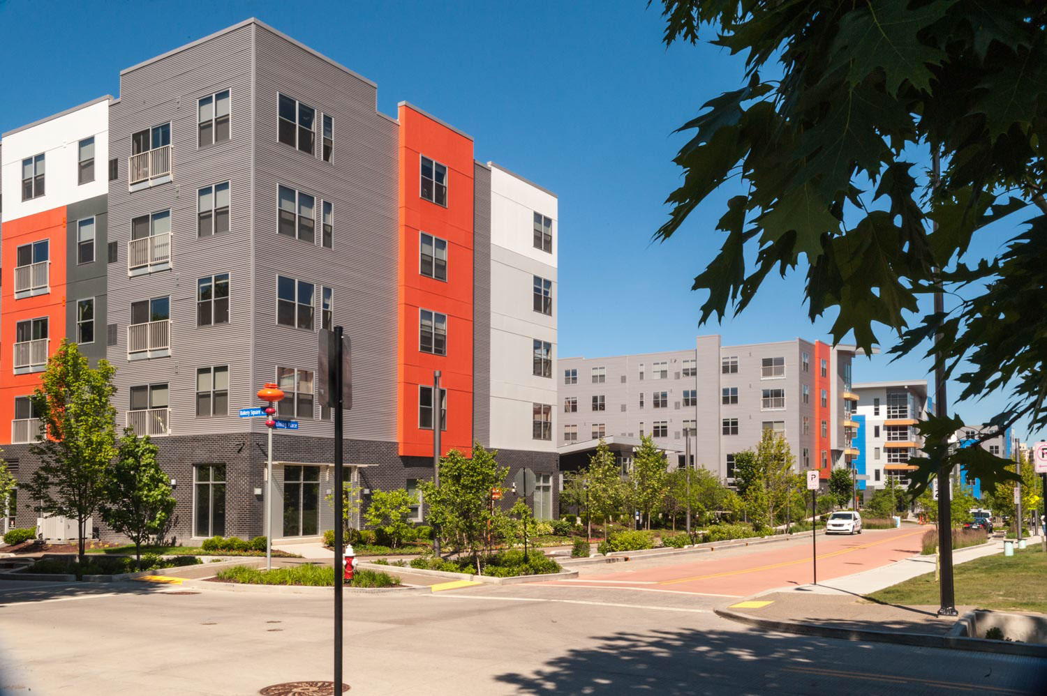 Wide angle view shot of Walnut Capital Building
